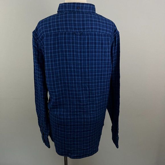 NWT‎ 1901 Blue Indigo Plaid Button Down Shirt (L) - Picture 5 of 8